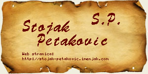 Stojak Petaković vizit kartica
